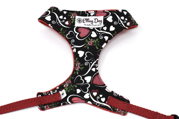 Hearts 'N Roses Over-The-Head Harness